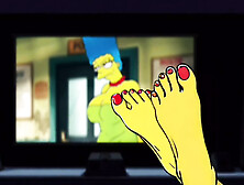 Tarantino Parody.  Once Upon Time a...  Housewife Mrs Sinpsom Teases with Dirty Feet.  Cartoon Foot Fetish