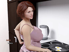 Stepmom can't take her eyes off my huge hard-on in this wild story