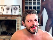 Husband loses bet and sleeps with his football friends in front of his wife - gangbang men fuck husband in front of wife - GANG