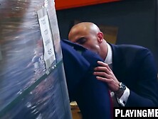 PlayingMen. com - Diego Summers and Ruslan Angelo fucked in warehouse