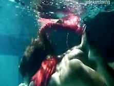 Mihalkova and Siskina and other babes underwater naked