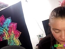 Interracial Pov Blowjob With Blonde Teen During Lockdown