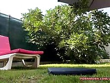 Masturbate while sun bathing