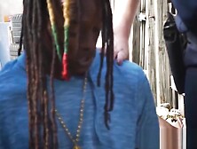 Horny policewomen catch a vandalizer as he tags up streets