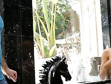 NURU STROKES - Lusty Huge Boobs Luna Celeb Cant Wait To Deeply Her Next Client