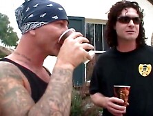 Please Give Me Greater amount! - Blond with Large Bazookas Gets Drilled Hard in Three-some