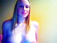 Breasty preggo on web camera