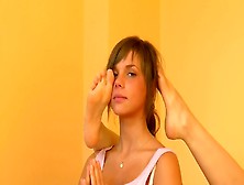 Two yoga babes worship and massage each other's feet and toes