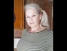 Hot Mature Fucks A Zucchini Til Orgasm!