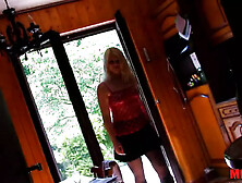Lillian Love Chubby Fresh French Blonde Drilled in Vagina and Behind with Dildo and Rod
