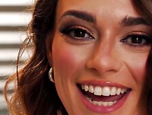 Brunette Bombshell Sophie Burns Fucks A Black Stud In Hardcore Interracial