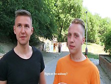 Bigstr - Czech Hunter - Outdoor Pov Threesome With Two Twinks