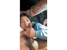 Asian Whore Wanks And Sucks Off A Cock In His Car