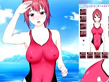 Feel up a Attractive Lifeguard [hentai Game] Fucking a Baywatcher in 1 Piece Swimsuit on the Beach