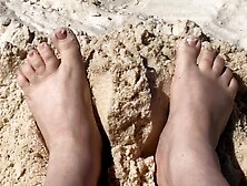 Get Nude on the Beach with me - Feet Fetish