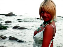 Marleny S Playing With Her Merry Titties & Sexually excited Vagina At The Beach!