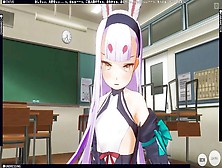 3D Asian Cartoon Shimakaze Cumming In The Behind