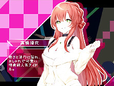 Japanese doujin features gyaru style in pixel art with erotic themes