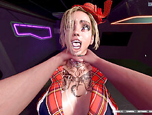 Candy Love brings her ultra-kinky 3D robot cosplay to life with intense deep throat action