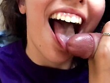 My Girlfriend from Erasmus has Hot Milk for Breakfast. Cum in Mouth and Swallow it