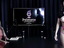 Nasty demonstrates her moaning,  shows her titties showing her tattoos after saying that she made green truffles,  and was blowed