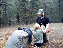 mother I'd like to fuck Gets Creampied on Forest Park Path