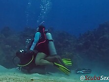 Scuba Sex In A Miniskirt By A Marvelous Coral Reef