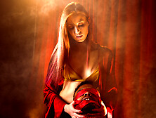 Slender redhead shares naked moments she takes BBC in the ass