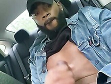 Hot Black Boy Plays In The Car