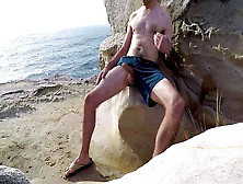 Big Cork Gay Outside Romantic,  Beach Wank,  Seaside