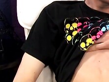 Young Hunk's Passionate Guitar Playing & Masturbation Session