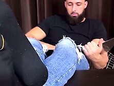 SoleMatesXXX. com Bearded Bronx Blasts Off in SweatSoaked Solo Foot Frenzy