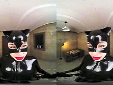 Teen Honey In Latex Catsuit Kylie Rocket As Catwoman Seducing and Screwing Batman