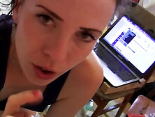 Beautiful Classy Face and Body Classy Brunette Sylvia Chrystall SELF PERSPECTIVE Close Up Mouth Fucking and Sloppy Drooling Bj 3