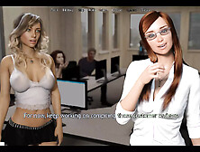 The Office Wife: the Hubby Is Out of Town and His Wife Became Spanking and Cum Slut - Episode 16