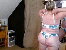 1208 February 2025 Brassiere and Panty Parade from Large assed Dawn