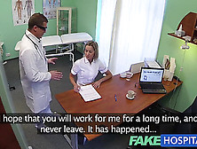 Fakehospital Naughty Blonde Nurse Gets Doctors Cock