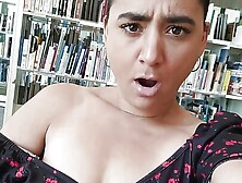 The Girl At The Library Fingers Her Before Reading