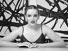 Charlie Forde gets herself off while reading – Amber Moore also involved!