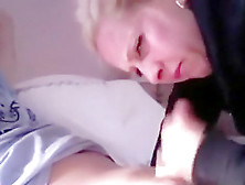 Ponytailed Blonde Sucks Cock Like A Pro And Swallows