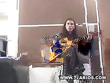 Ebon Dilettante Latin Babe Fucking With A Rocker