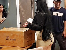 Antonella Jones waits for an order and gives the home a screw of the other world.