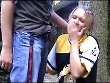 Tractable Blond Bound Up Deepthroate and Anal Screwing