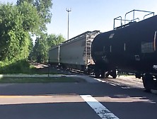 A C40-8 Leads A Short Manifest Thru Robins,  Ia