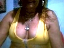 Showing my huge bosoms for my lover