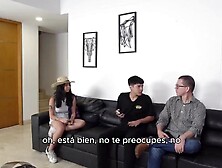 DAYBED SHARING WITH STUPID FOREIGN COLLEGE HOTTY APRIL ADDAMS