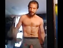 Rough Hairy Stud Works All His Muscles- Roughhairy.com