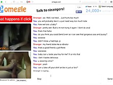 Beautiful Omegle Teen Bends Over,  Fucks Vibrator,  And An Iron. Mp4