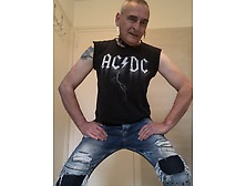 Hard Rocker Smoking Wearing Jeans