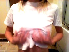 She Reveals Her Beautiful Breasts